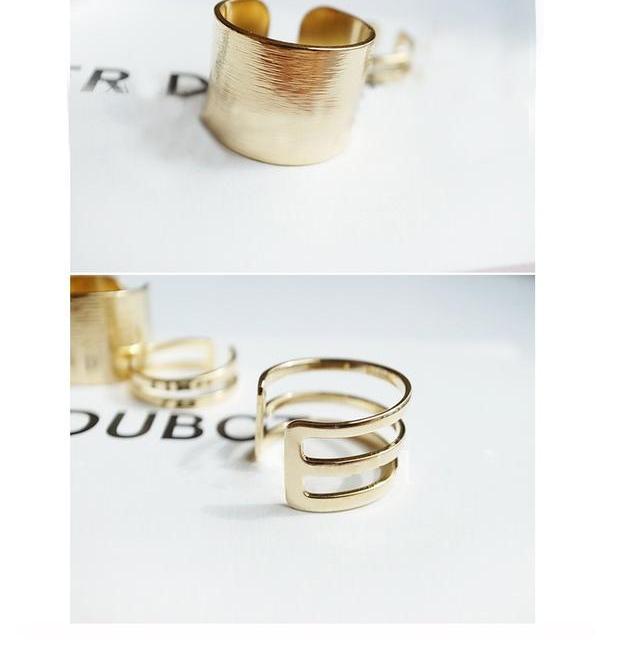 Phiên bản Hàn Quốc của trang sức Kong Xiaozhen với các mẫu nhẫn hợp kim ngôi sao 3 bộ phụ kiện nhẫn đặt nhẫn nhẫn cưới cartier