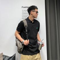 Xu Tailang KAN About Korean Wind Men Short sleeves Polo shirt Summer new loose with collar blouses casual turtlenect T-shirt