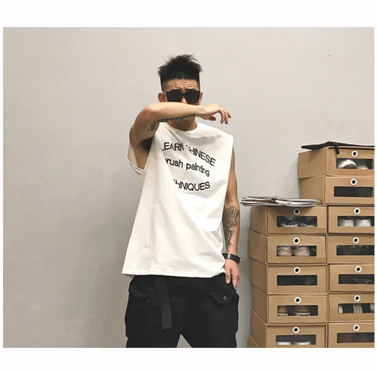 Mỹ thể thao nam vest vest không tay áo thun đi biển thanh niên nam mồ hôi vest vest thương hiệu vest vai ngắn tay