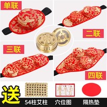 All-inclusive Aihe strap box moxibustion box moxibustion home smoke-free box warm Palace Yongquan acupoint waist and abdomen arm three