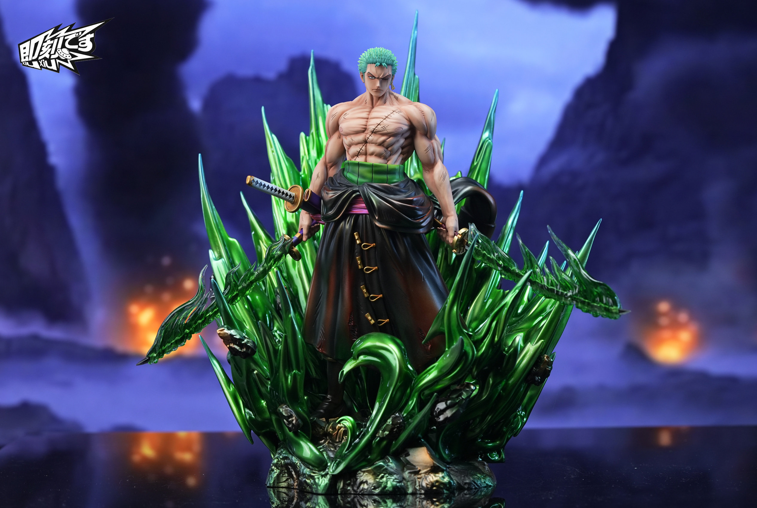 JIKE Studio One Piece Roronoa Zoro Model PU in stock H31cm Painted