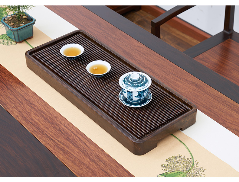 Han and tang dynasties small black rosewood tea tray was block solid wood tea table is the office doing mercifully portable is suing travel tea set