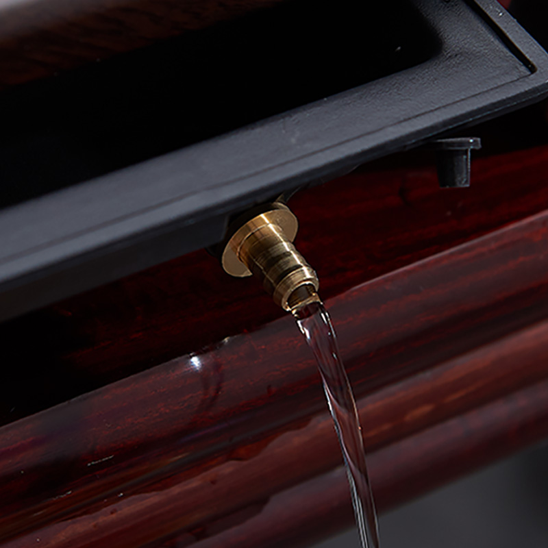 Han and tang dynasties tea tray was solid wood tea set home sitting room tea table, black rosewood logs small sea water tea saucer kung fu tea set