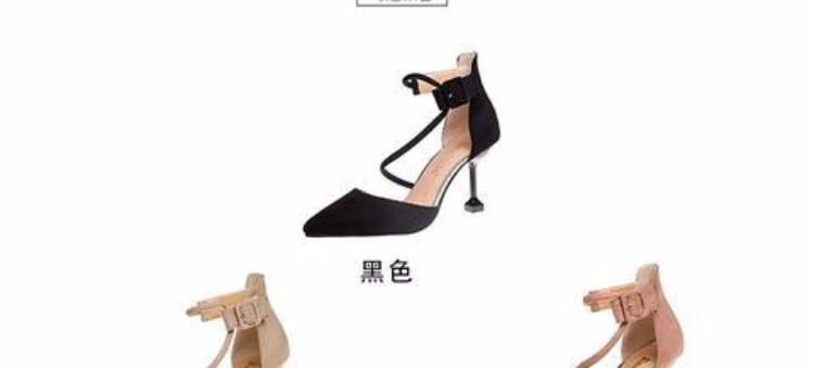 Giày cao gót nữ 2018 hè mới Giày cao gót ba lỗ đế xuồng nữ mũi nhọn với giày phiên bản Hàn Quốc của giày rỗng sandal nữ cao gót