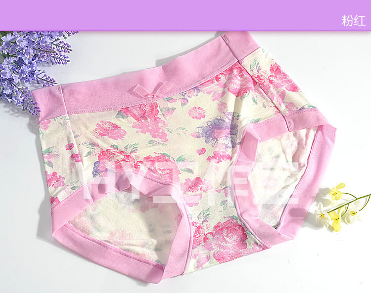 Chính hãng Caitian đồ lót phụ nữ 30556 eo 30557 eo cao ladies boxer briefs phương thức in ấn phụ nữ