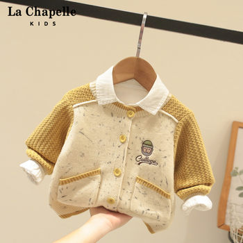La chapelle children's clothing boys' sweater jackets autumn knitted cardigan children's outerwear boys baby autumn and winter tops La chapelle children's clothing boys' sweater jackets autumn knitted cardigan children's outerwear boys baby autumn and winter tops