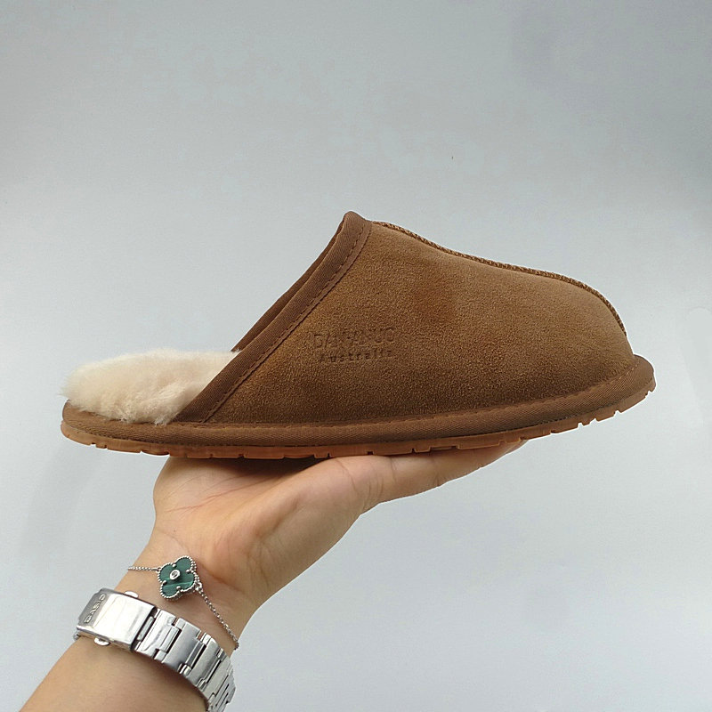 Dananuo Spring and Summer New Wool Slippers, Unisex Fur Integrated, Suitable for All Seasons, Air-Conditioned Rooms, Cold Protection, Elderly Warmth