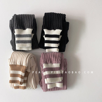 Clearance Peach-pie Korean childrens clothing 2020 winter ground hair pit strip male and female childrens stitching leggings 335