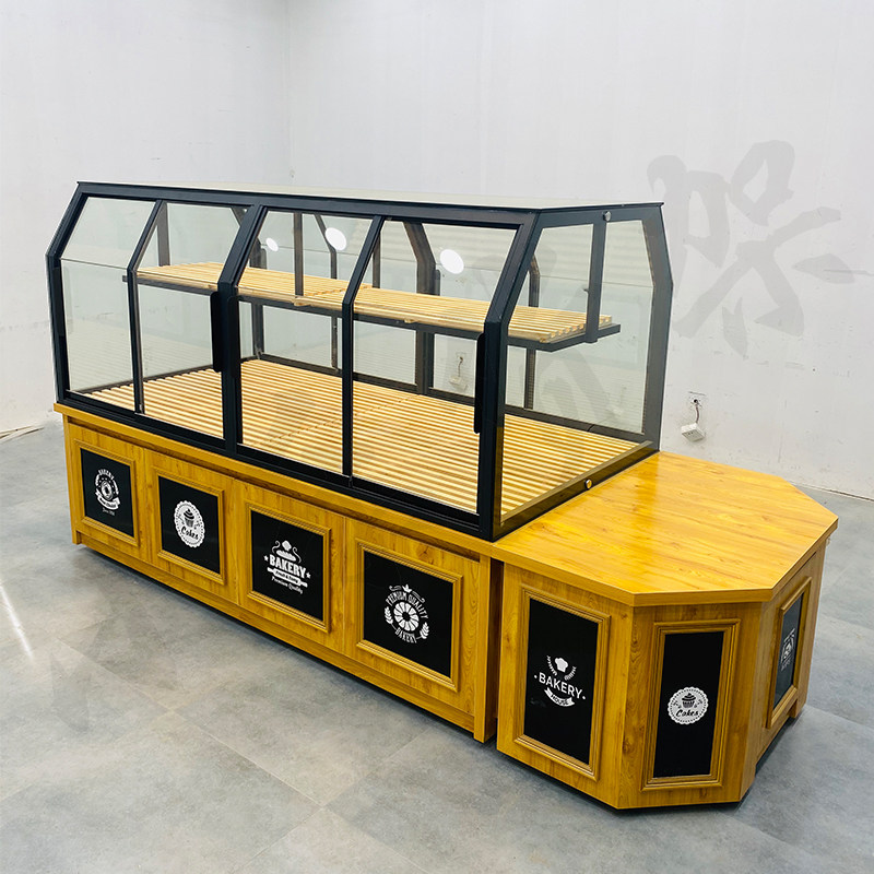 Bread cake bakery bread cabinet island cabinet glass sliding door side cabinet display cabinet commercial spot multi-layer shelf