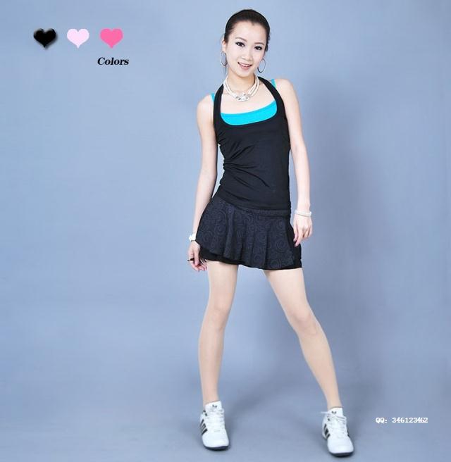 Váy khiêu vũ dành cho nữ mới Váy thể thao Lala / váy tennis / váy cầu lông Quần váy 1034 với quần an toàn quần legging thể thao nữ