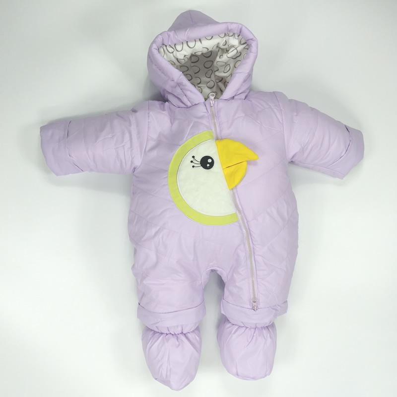 Quần áo trẻ em cotton mùa đông ôm bé dày ra ngoài quần áo sơ sinh ấm romper quần áo jumpsuit bé trai cá tính