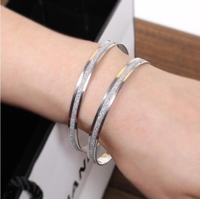 Trang sức Hàn Quốc Thời trang Hàn Quốc đôi vòng tròn mờ vàng hồng vòng đeo tay vòng đeo tay phụ kiện trang sức vòng tay pandora pnj