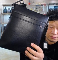 Single Shoulder Bag Men Genuine Leather Skew Satchel Head Layer Cow Leather Satchel Bag Mens Large Capacity Backpack Mens Soft Leather Bag Casual Hanging Bag