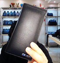 Genuine Leather Wallet Wallet Vertical Japan-ROK Leisure Pure Cow Leather Head Layer Cow Leather Youth Long