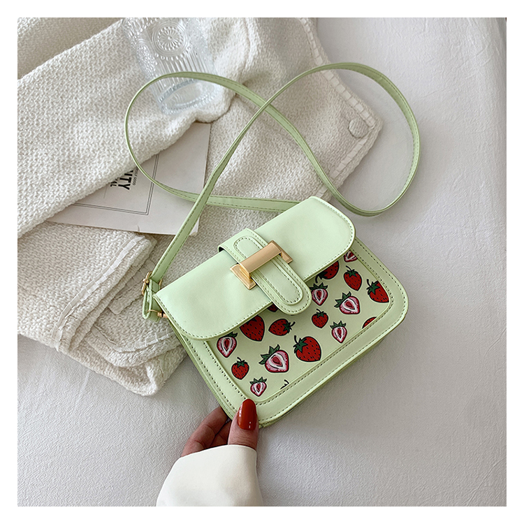 Women's Small Pu Leather Fruit Strawberry Cute Streetwear Square Magnetic Buckle Shoulder Bag display picture 67
