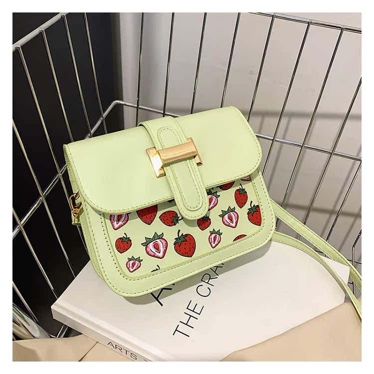 Women's Small Pu Leather Fruit Strawberry Cute Streetwear Square Magnetic Buckle Shoulder Bag display picture 69