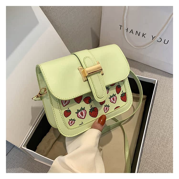 Women's Small Pu Leather Fruit Strawberry Cute Streetwear Square Magnetic Buckle Shoulder Bag display picture 71