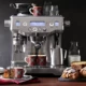 Máy pha cà phê bạch kim Breville BES870 Một mảnh với đậu xay Bán tự động đậm đặc Ý - Máy pha cà phê