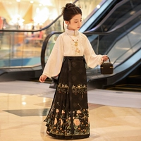 Синий комплект из жемчуга, ожерелье, в цветочек