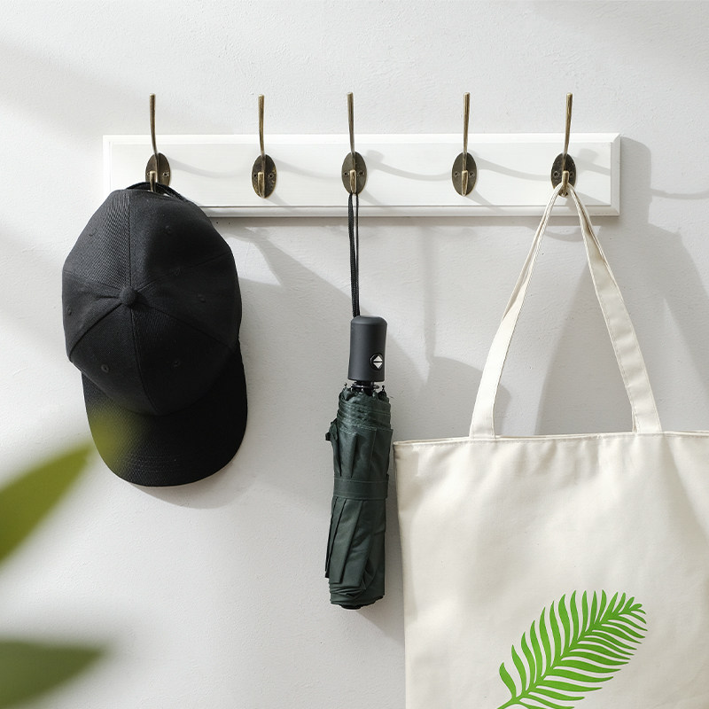 Free Punching Door Rear Bedroom Creative Genguan Wall Clothing Row Hook Clothes Hanger Hanger Hooks Wall-mounted Clothes Hook Wall