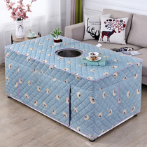 New baking fire cover Thickened Electric Furnace Hood Rectangular Baking Fire Rack By Tea Table Heating Table Cloth Electric Oven Cover Hood Sub