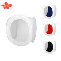40*40CM Still life box soft light shed Mini small bright shed photography round shed soft light box 4-color background cloth carrying bag
