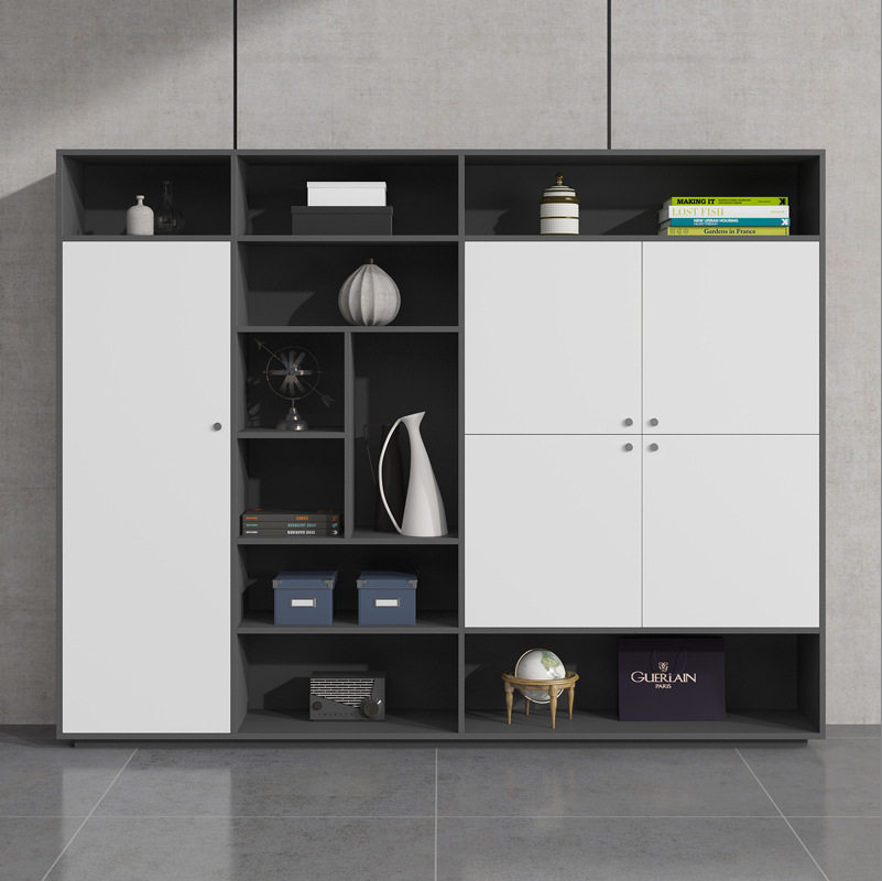 Office furniture wooden file cabinet information cabinet office combination bookcase background cabinet file room locker customization