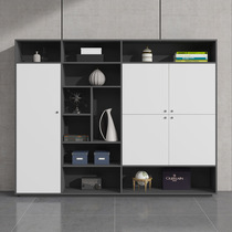 Office furniture wooden file cabinet information cabinet office combination bookcase background cabinet file room locker customization
