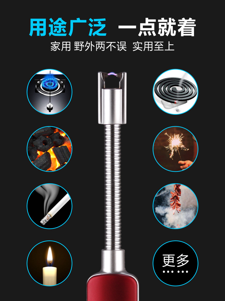 Đánh lửa điểm bếp gas nhẹ hơn xung điện tử dài miệng bếp gas bếp lửa nhà cộng với phần dài hộp quẹt diêm