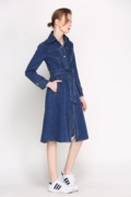 Spot trạm mới của phụ nữ châu Âu với áo khoác gió cao bồi dài MA161DUT13 - Trench Coat