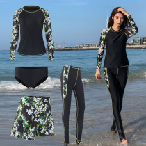 Diving suit long sleeve trousers sunscreen bathing suit snorkeling jellyfish suit surfing split four-piece wetsuit