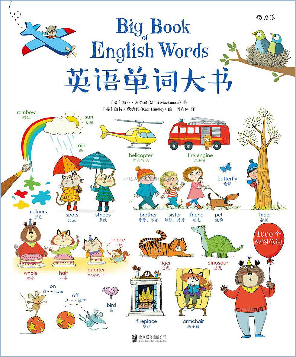 Genuine English single word big book cardboard book support 3-9 year old to expand single word support little Got Talent to read directly