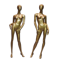 High-end model props womens clothing store Female model gold color duck egg head full body can be customized womens clothing store display
