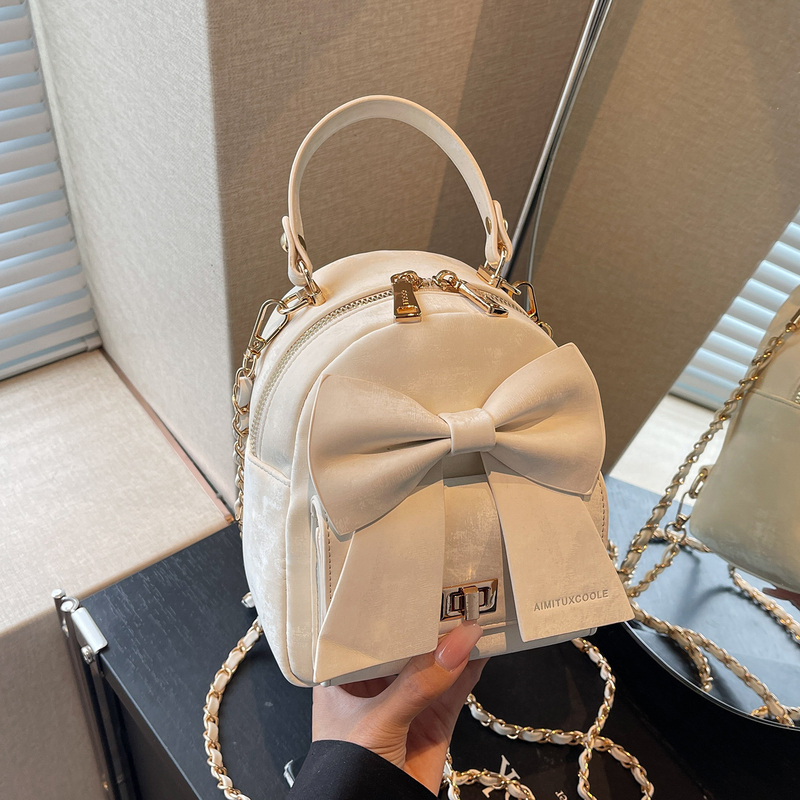 Amy Rabbit Women's Bag 2026 New Model Daily Versatile Casual Solid Color Crossbody Bag Trendy Stylish Handbag Backpack