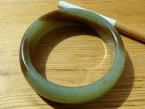 (Big bonus---Weimeis pretty Qinghai sugar-packed green material) Qinghai Jade-----Bracelet-----24#