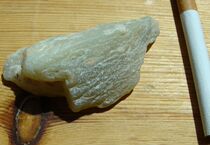 (Promotion - small specimens can be made) Qinghai Jade (blue and white jade mountain raw stone) - material for practice - H34#