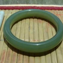 (自产自销--店主推荐)(温润 细腻)青海玉(湖水绿)手镯-13#