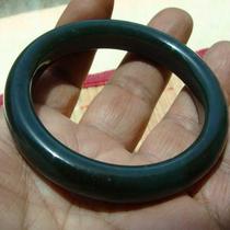 (Versatile) (Jade material is warm and delicate in workmanship) Qinghai Jade (Second Grade Sapphire) --- Bracelet -- 15#