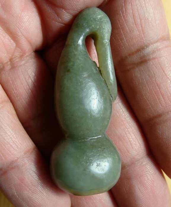 (Processing) Qinghai Jade (Sapphire)----Flu Pendant