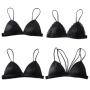 Không có vòng thép, đồ lót nữ siêu mỏng, bộ bikini tam giác ngủ thoải mái và khỏe mạnh, không áo ngực học sinh lồi áo ngực cúp ngang