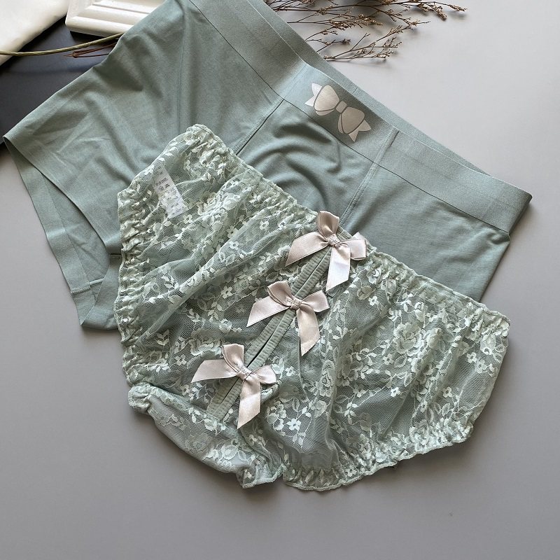 Sweet Couple Panties Passion Sexy Lace Cute Japanese Comfortable Modal A Romantic Couple Set