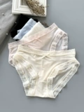 Тонкие шелковые трусы, дышащие цветные сексуальные штаны, средняя посадка