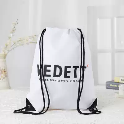 Team building drawstring bag parent-child iron three competition bag custom LOGO Yi Xing drawstring bag marathon waterproof backpack printing