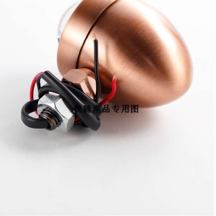 Đèn xe máy góc retro ánh sáng CG125 Jialing 70ha tour Hoàng tử tướng đồng ánh sáng hướng kim loại - Đèn xe máy đèn led 7 màu cho xe máy