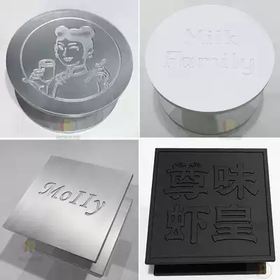 Glass door handle brushed round large door handle wooden door lettering personalized door handle square custom logo