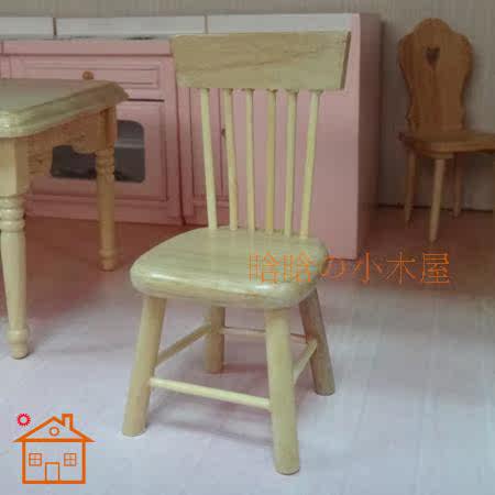 1:12 doll house diy decoration mini scene table and chair model white/wood color pocket dining bamboo chair
