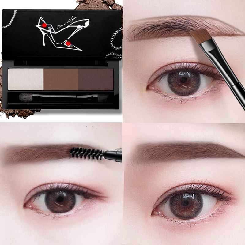 Bột kẻ chân mày Mary Daijia dành cho nữ không thấm nước, không thấm mồ hôi, không tạo vết tự nhiên và lâu trôi cho người mới bắt đầu dùng chì kẻ mày ba trong một - Bút chì lông mày / Bột / Stick