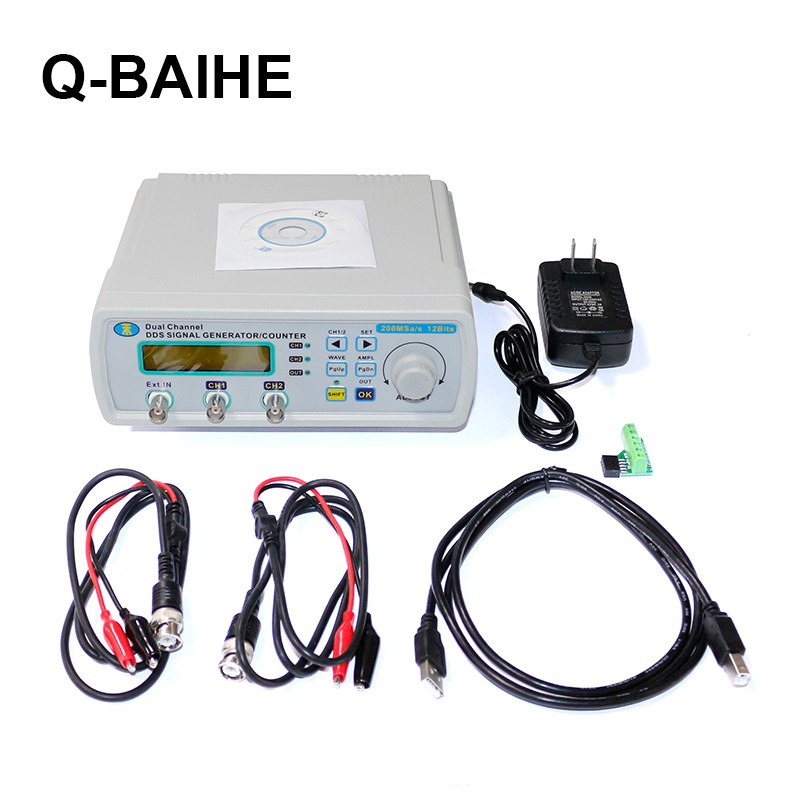 Full CNC dual-channel DDS function arbitrary wave signal generator pulse signal source frequency meter