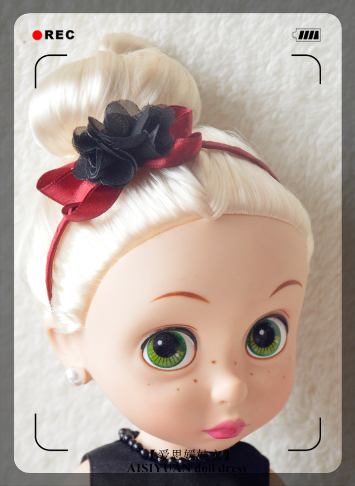 [爱 思 媛 娃 衣] vải nhỏ salon búp bê ngọc trai băng headband phụ kiện tóc mũ búp bê phụ kiện trang sức đồ chơi cho bé gái 3 tuổi