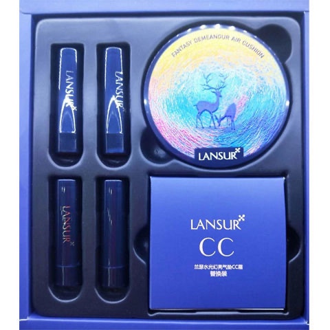 Lancer water light illusion bright elk air cushion cc cream concealer moisturizing bb cream long-lasting makeup unicorn counter